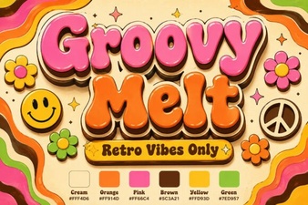 Groovy Melt Font: Retro Designs & Creative Uses