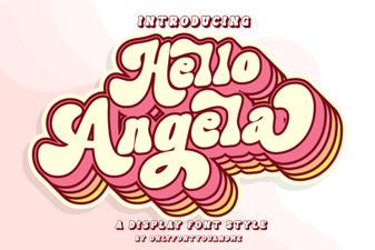 Hello Angela Font: a Friendly Typeface for Modern Design