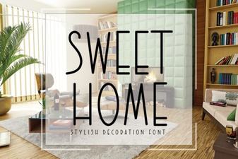 Crafting Home Projects with Sweet Home Font