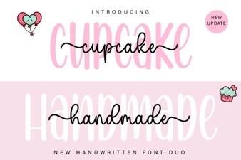 Cupcake Duo Font: Creative Handmade Design Projects