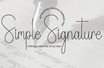 Creative Projects Using Simple Signature Fonts