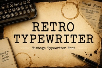 Craft Vintage Designs with Retro Typewriter Fonts